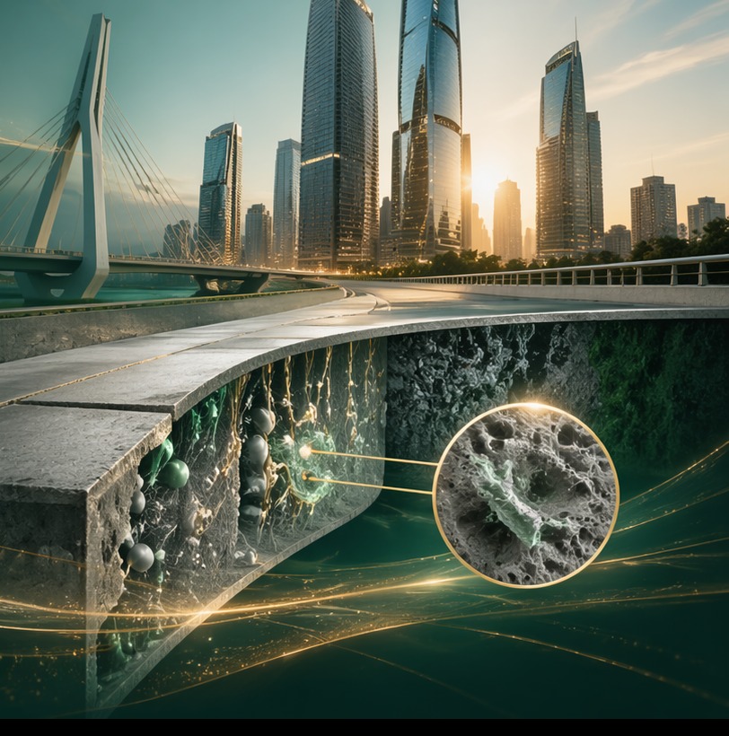 Bridge detail representing engineered concrete infrastructure