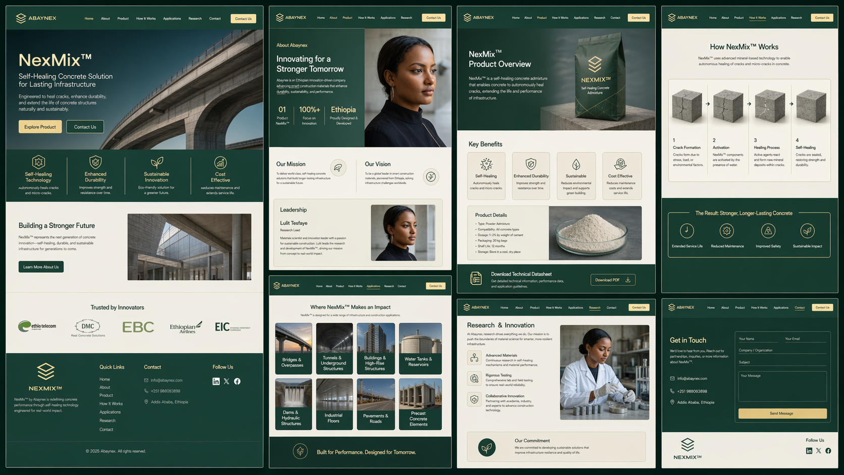 Concrete technology illustration