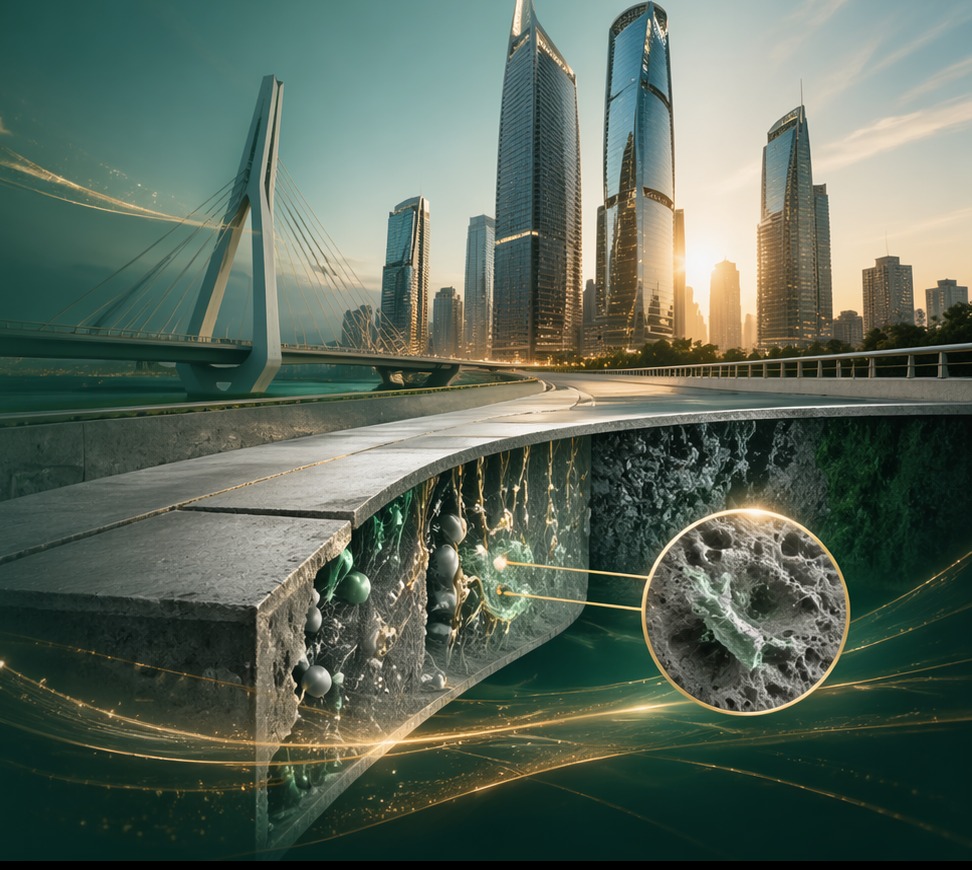 Modern bridge and skyline representing lasting infrastructure